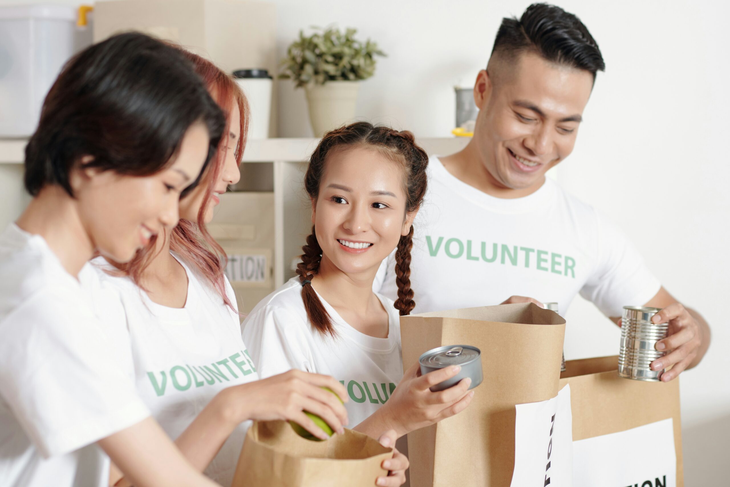 a group of people volunteering for a nonprofit
