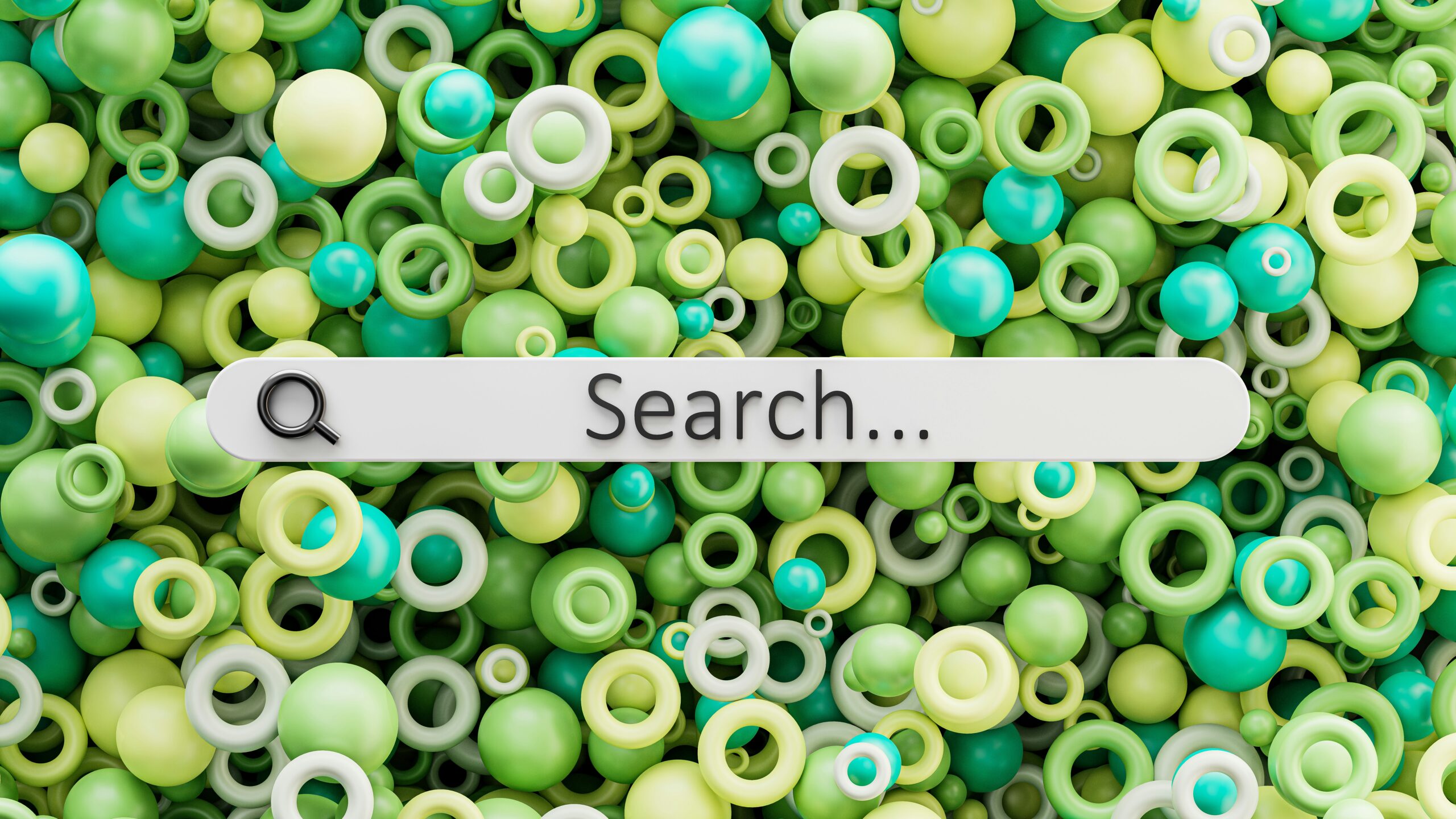 A green background and a search bar in the middle illustrating SEO tips for nonprofits